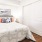 a bed in a room