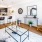 a living room with a couch and a table